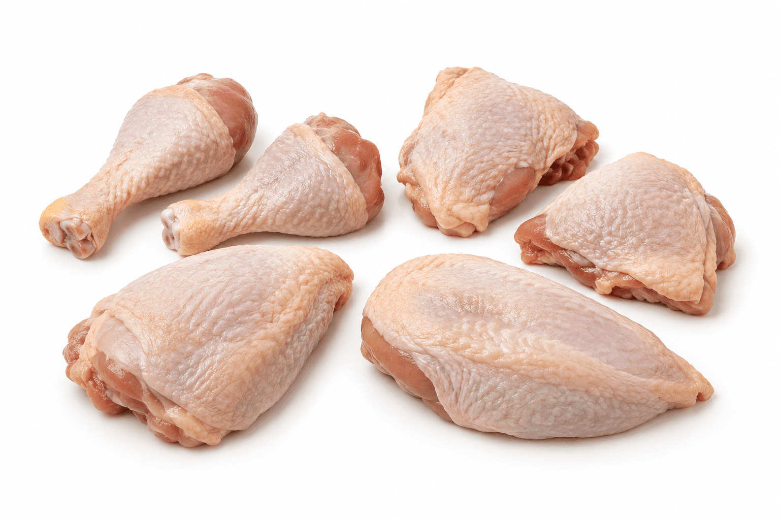 Ilustrasi AI ayam potong 6 / ayam parting 6
